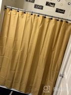 img 1 attached to Biscaynebay Hotel Quality Fabric Shower Curtain Liners 72" X 72", White Water Resistant Bathroom Curtains Rust Resistant Grommets Weighted Bottom Hem Machine Washable review by Joanne Edwards