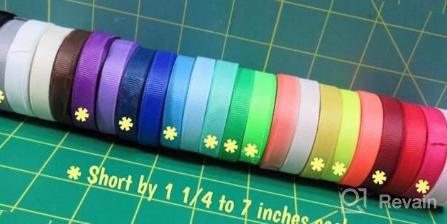 img 1 attached to Versatile Solid Navy Blue Grosgrain Ribbon - Ideal For Crafts, Weddings & Packaging - LIUYAXI 5/8" X 50 Yards review by Jill Lawrence