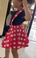 img 1 attached to Polka Dot Overall Dress With Ruffle Cloth And Matching Bow Skirt Set For Baby Girls review by Matt Pavelko