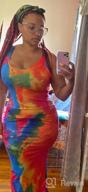 img 1 attached to Womens Tie Dye Bodycon Maxi Dresses Beach Vacation Sleeveless Casual Sexy Floral Summer Boho Plus Size Sundresses review by Mike Hernandez