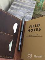 img 1 attached to Handmade Vintage Brown Leather Cover For 3.5" X 5.5" Notebooks - Perfect For Field Notes And Moleskine Cahier - Enhanced Search Engine Optimization review by Bryan White