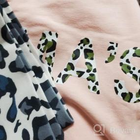 img 5 attached to Комплект одежды для девочки с леопардовым принтом для новорожденных девочек - топ и штаны с подходящей повязкой на голову