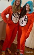 img 1 attached to Women'S Dr. Seuss Thing 1 Thing 2 Microfleece Union Suit Pajama Costume review by Michael Moulton