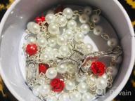 img 1 attached to 📿 Hedi HanlinCC 6mm Glass Pearl Beads Catholic Rosary with Lourdes Center Piece - Inspire Devotion with Exquisite Craftsmanship review by Michael Lightfoot