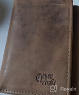 img 1 attached to 👜 Exquisite Handcrafted Leather Trifold Wallet for Men - Mou Meraki review by Steve Walton