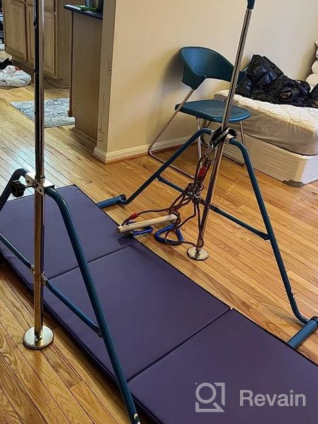 img 1 attached to Adjustable Height Folding Gymnastics Bar For Kids By BangTong&Li - Ideal Junior Training Bar For Home Gymnastics Equipment review by Justin Frazier