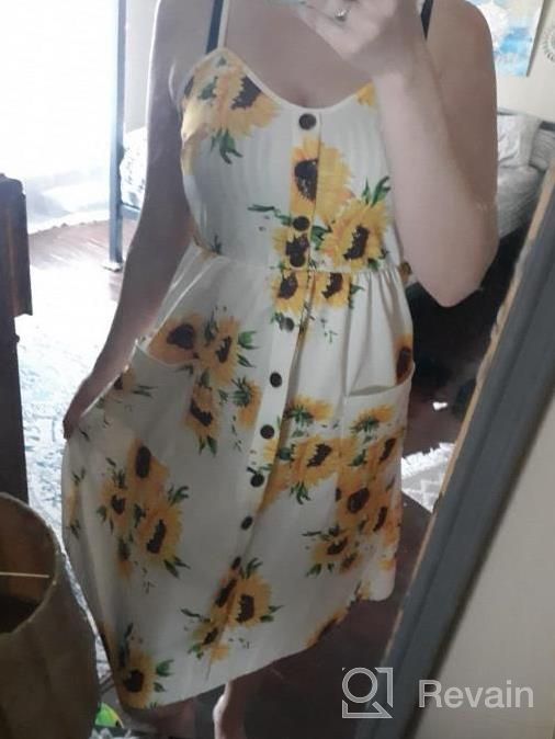 img 1 attached to Flirty And Fun: PIZOFF Women'S Summer Floral Midi Dress With Backless Design And Handy Pockets review by Michael Patilla