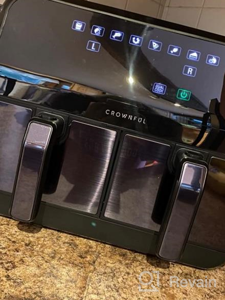 img 1 attached to CROWNFUL 8 Quart Air Fryer With Dual Baskets, Independent Temperature Control, And Multi-Functional Features: Dehydrate, Sync Finish, And More! review by Joshua Huan