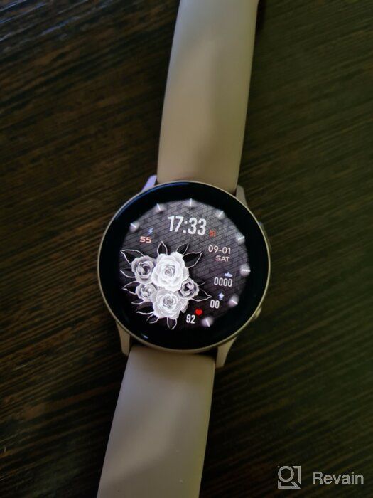 img 1 attached to SAMSUNG Galaxy Watch Active2 (Aqua Black, R820-44mm) 📱 with Bluetooth, Silicon Strap, and Aluminum Bezel - International review by Ada Lipczyska ᠌