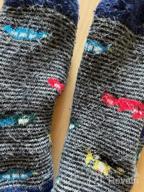 img 1 attached to FNOVCO Children's Winter Warm Wool Socks - 6 Pairs - Kids Boys Girls Animal Print Socks review by Angie Williams