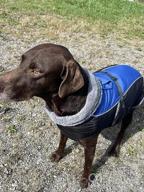 img 1 attached to IDOMIK Dog Coat Warm Dog Winter Coat, Waterproof Dog Jacket For Large Dogs, Dog Cold Weather Coat Reflective Fleece Coat With High Collar, Dog Snow Jacket Snowsuit Vest For Small Medium Large Dogs, S review by Vanessa Garcia