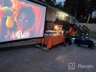 img 1 attached to Projector Screen And Stand,JWSIT 250 Inch Upgraded 3 Layers 16:9 Outdoor Movie Screen Portable Front Projection Screen,Foldable Video Projection Screen With Carry Bag For Home Theater Backyard review by Brady Penczak