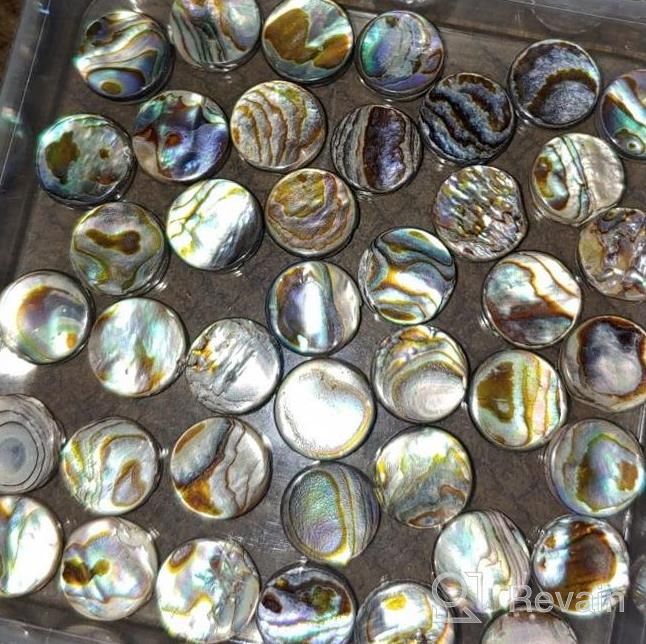img 1 attached to 40 Packs Of Stunning Natural Abalone Shell Beads For DIY Jewelry Making With Storage Containers review by Andrea Stapley
