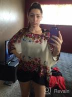 img 1 attached to Flaunt Your Summer Style With INewbetter Women'S Floral Print Poncho Blouse review by Justin Abreu