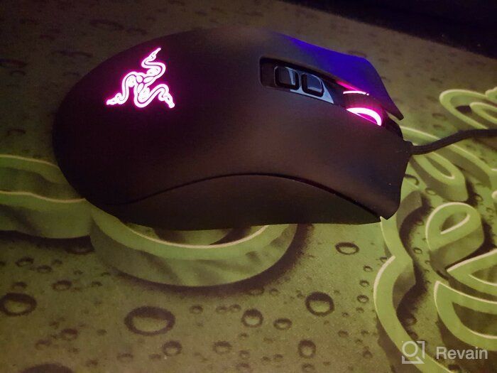 img 1 attached to Improved Razer DeathAdder V2 Gaming Mouse: Advanced 20K DPI Optical Sensor - Fastest Gaming Mouse Switch 🖱️ - Vibrant Chroma RGB Lighting - 8 Customizable Buttons - Enhanced Rubberized Side Grips - Sleek Classic Black review by Kenta Saito ᠌