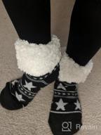 img 1 attached to Cozy Winter Women'S Slipper Socks: Fleece-Lined, Anti-Skid, And Perfect For Indoors - 3 Pairs, Ideal Christmas Gift review by Matthew Bahri