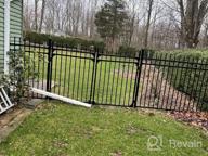img 1 attached to Protective And Stylish: XCEL 4Ft W X 5Ft H Black Steel Fence Gate With Anti-Rust Technology And Sharp End Pickets For Effortless Installation And Durable Outdoor Use review by Daniel Taylor