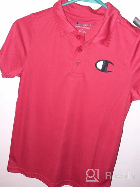 img 1 attached to 👕 Boys Champion Heritage Polo Shirt - Short Sleeve Activewear, Kids Clothes review by Jesse Jewett