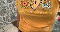 img 1 attached to Summer-Ready Ferrtye Women'S Sunflower Print T-Shirt: Short Sleeve, Loose Fit, Crew Neck Casual Tee Top review by Tim Thuss