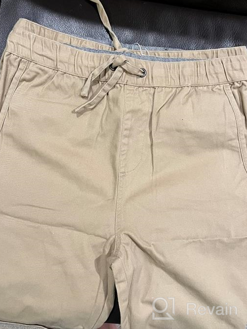 img 1 attached to 👖 High-Quality Bienzoe Boys Cotton Twill Elastic Waist Shorts: Comfortable and Stylish for Active Boys review by Mario Portillo