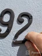img 1 attached to Black Wrought Iron House Number 3 - 3 Inch Size With Included Matching Screws For Easy Installation review by Abdirahman Mensah