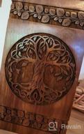 img 1 attached to INTAJ Handmade Rosewood Urn For Human Ashes - Adult Tree Of Life Wooden Urns Hand-Crafted - Celtic Funeral Cremation Urn For Dogs Engraved (Rosewood, Small - 8Hx4.75W (115 Cu/In)) review by Darius Glatzel