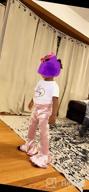 img 1 attached to 👶 HOOLCHEAN Baby Girls Stretch Spun Velvet Bell Bottoms Pants: Toddler Shiny Ruffle Leggings at Best Price review by Becky Barlow