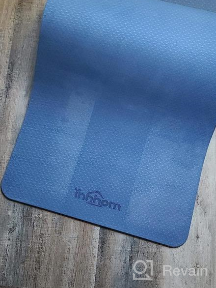 img 1 attached to Non Slip Yoga Mat For Men & Women 1/3 Inch Thick Exercise Mat With Carrying Strap - Perfect For Home Gym Pilates & Yoga Workouts. review by Matt Buchanan