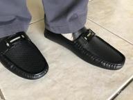 img 1 attached to Faranzi Driving Moccasins: Classic Comfortable Men's Shoes, Loafers & Slip-Ons for Ultimate Style and Comfort review by Lenny Sullivan