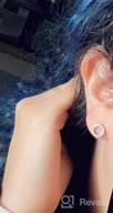 img 1 attached to Stylish Hypoallergenic Black Round Sleeper Earrings: Gold Studs for Women, Girls, and Men - Elegant Stainless Steel Fashion Jewelry Gifts review by Brian Forbis
