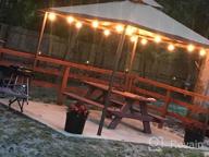 img 1 attached to YOLENY 10X12 FT Outdoor Gazebo With Steel Frame, Vented Soft Top For Backyard, Patio, Party, And Events In Beige Color review by Matthew Kocur