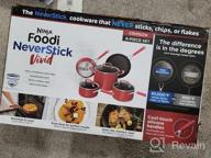 img 1 attached to Ninja C28000 Foodi NeverStick Vivid 8-Piece Nonstick Cookware Set With Lids, Oven Safe To 400°F, Cool-Touch Handles - Crimson Red review by Austin Cejudo