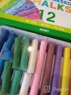 img 1 attached to WEIMY Premium Non-Toxic Dustless Chalk Bundle (12 Ct Box) - Ideal For Art & Decorating Chalkboards, Blackboards And More! (12Colored-A) review by Kyle Brown