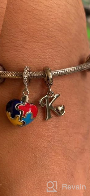 img 1 attached to ❤️ Valentine's Day Charms for Pandora Bracelet: EMOSTAR Celtic Knot, Lipstick Red Lips, I Love You, Autism Awareness, Magnolia, Boy Girl in Love, Clover Heart Beads in Sterling Silver - Ideal Gifts for Family Christmas review by Kevin Stephan