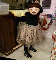 img 1 attached to Stylish NNJXD Toddler Girl Polka Dotted Ruffled Long Sleeve Tutu Party Dresses: A Multilayer Delight review by Patrick Hamman