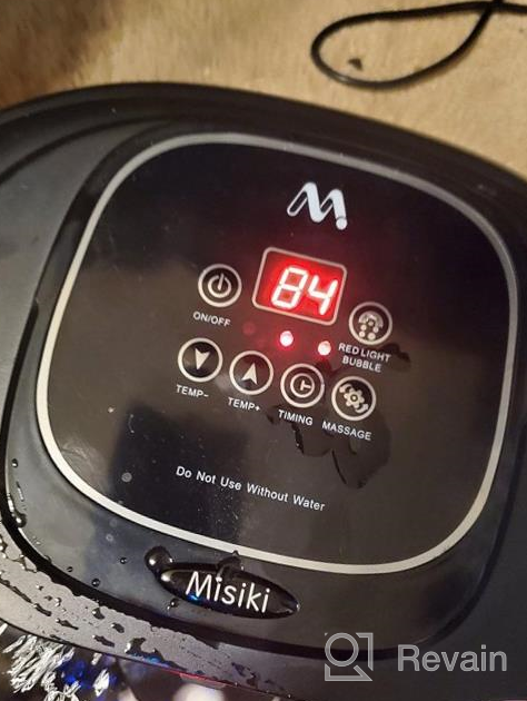 img 1 attached to Relax At Home With Misiki Foot Spa Bath Massager: 3 Automatic Modes, 6 Motorized Shiatsu Rollers & Bubble Jets! review by Jayshawn Webb