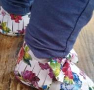 img 1 attached to Adorable Flower-Printed Baby Moccasins With Rubber And Soft Sole - Tasseled Bow Ballet Dress Shoes For Toddler Girls In High-Quality PU Leather review by Jeremy Hong