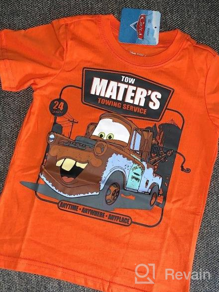 img 1 attached to Disney Toddler Sleeve Orange Towing Boys' Clothing review by Anthony Tegan