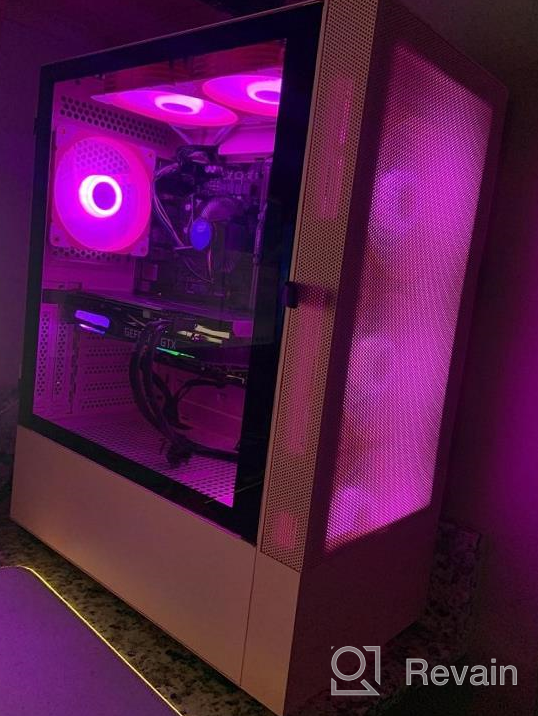 img 1 attached to Vetroo AL600 Mid-Tower ATX PC Case With Top 360Mm Radiator Support, 3X120Mm ARGB Fans, 3X120Mm Regular Fans, Airflow Mesh Design In White For Enhanced Gaming, With Controller Hub review by Brady Penczak