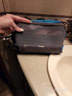 img 1 attached to Toiletry Bag Small Nylon Dopp Kit Lightweight Shaving Bag For Men And Women (Black) review by Brian Hood