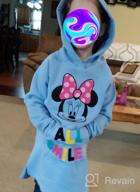 img 1 attached to Girls' Disney Star Wars Marvel Frozen Princess Fleece Hooded Dresses - Spotted Zebra Collection review by Martha Fernandez