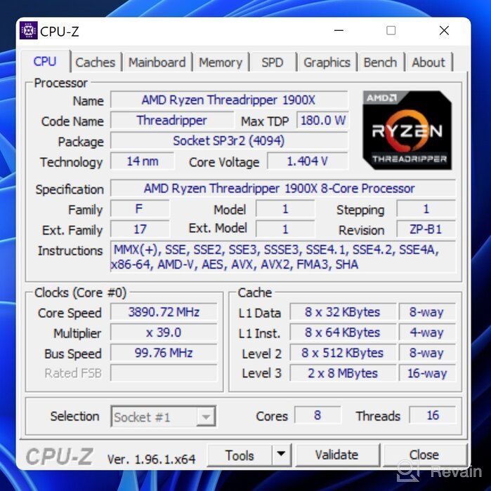 img 1 attached to High-performance AMD Ryzen Threadripper 1900X (8-core/16-thread) Desktop Processor — Unleash Remarkable Processing Power! review by Hoo Chong ᠌