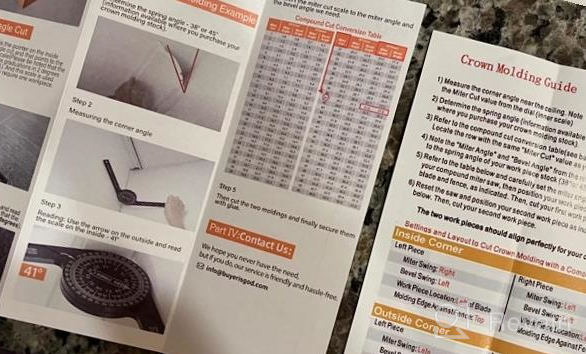 img 1 attached to Measure With Precision: Angle Finder Protractor, The Perfect Stocking Stuffer For Men This Christmas review by Tiarik Gonzalez