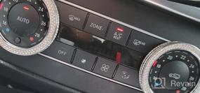 img 8 attached to Mercedes Benz Interior Knob Cover: TopDall Bling Climate Control AC Button Crystal Accessory