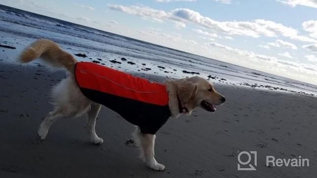 img 1 attached to RUFFWEAR Cloud Chaser Waterproof Insulated Jacket For Dogs - Obsidian Black, Large review by Lindsay Ray