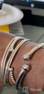 картинка 1 прикреплена к отзыву Браслет-браслет ChicSilver из 925 стерлингового серебра: модные открытые браслеты с двумя бусинами для женщин и девочек. от Kelly Slevira