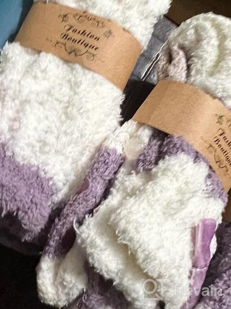 img 1 attached to Soft Plush Winter Fuzzy Socks For Women - 3 Pairs Of Casual, Cozy Slipper Socks Perfect For Home And Sleeping, Great Gifts For Women review by James Ohlrogge