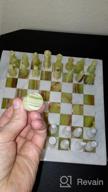 img 1 attached to Handmade White & Green Onyx Staunton And Ambassador Chess Sets - Perfect Gift For Adults! review by Patrick Martin