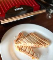 img 3 attached to Sandwich maker Kitfort KT-1609 Panini Maker, red review by Bogusawa Lawdziak-Gr ᠌