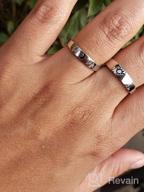 img 1 attached to Beydodo 925 Silver Sun and Moon Rings Engraved I Love You Custom Couples Wedding Bands - Adjustable Matching Rings review by Thomas Landis